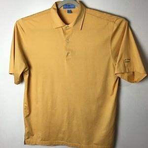 Naval Academy yellow short sleeve golf polo. XL